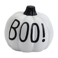 thumbnail image 2 of Clearance Halloween Decor Under $6 Halloween Pumpkin Decorations Resin Figurines Black White Orange Pumpkin Statues For Tabletop Garden Shelf Mantel Creepy Holiday Decor Prop For Indoor Outdoor,1PC, 2 of 9