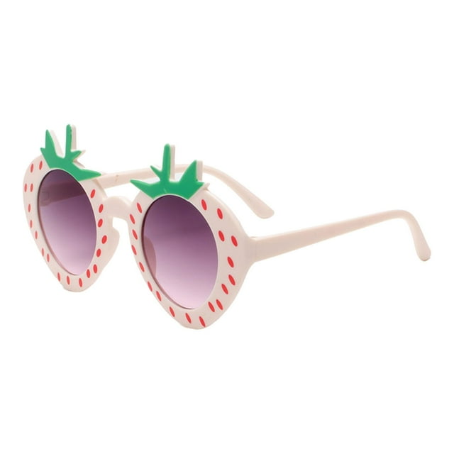 Gafas de sol para niñas, Gafas de sol para niños de playa, Disfraz de fiesta para niñas, Accesorios para fiestas de graduación Disfraces de Halloween Beige