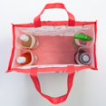 thumbnail image 2 of Spring-Themed Reusable Grocery Bag with Bottle Holder – Shopping bag for groceries, 2 of 5