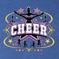 thumbnail image 5 of Wild Bobby Cheerleading All Stars Girl Sports Women Tri-Blend Racerback Tank Top, Vintage Royal, X-Large, 5 of 5
