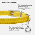 thumbnail image 4 of Collar de cuero para gato CollarDirect con campana y correa de seguridad, 4 of 6