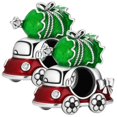 thumbnail image 1 of Dije coche rojo regalo verde XmasCar01 2Pzas Plata S925 Chapa Separador Fijo Carro Navideño Plata/Multicolor Caja Blanca, 1 of 2