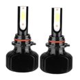 thumbnail image 3 of Paquete de 2 faros delanteros LED 9006/HB4 de alto rendimiento, sin ventilador, haz blanco de 6000 K, visibilidad mejorada para automóviles, 3 of 8
