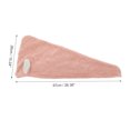 thumbnail image 2 of Unique Bargains 1 Pc Comfortable Rabbit Ears Hair Towel for Bathroom Hotel Coral Fleece Pink, 2 of 5