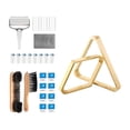 thumbnail image 4 of Recolector de bolas de billar, mesa de billar, soporte triangular para bolas, rodillo adhesivo para billar Madera, 4 of 9