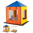 thumbnail image 4 of Demi Bonn Wooden Canopy Sandbox, Large Sand Pit, Mesh Windows, Bench Seats, Solid Fir Wood Construction, Multicolor, 4 of 8