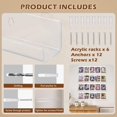 thumbnail image 4 of CELSOL Acrylic Wall Mount Display Shelves, Clear Floating Card Holder, 6-Pack, 4 of 7