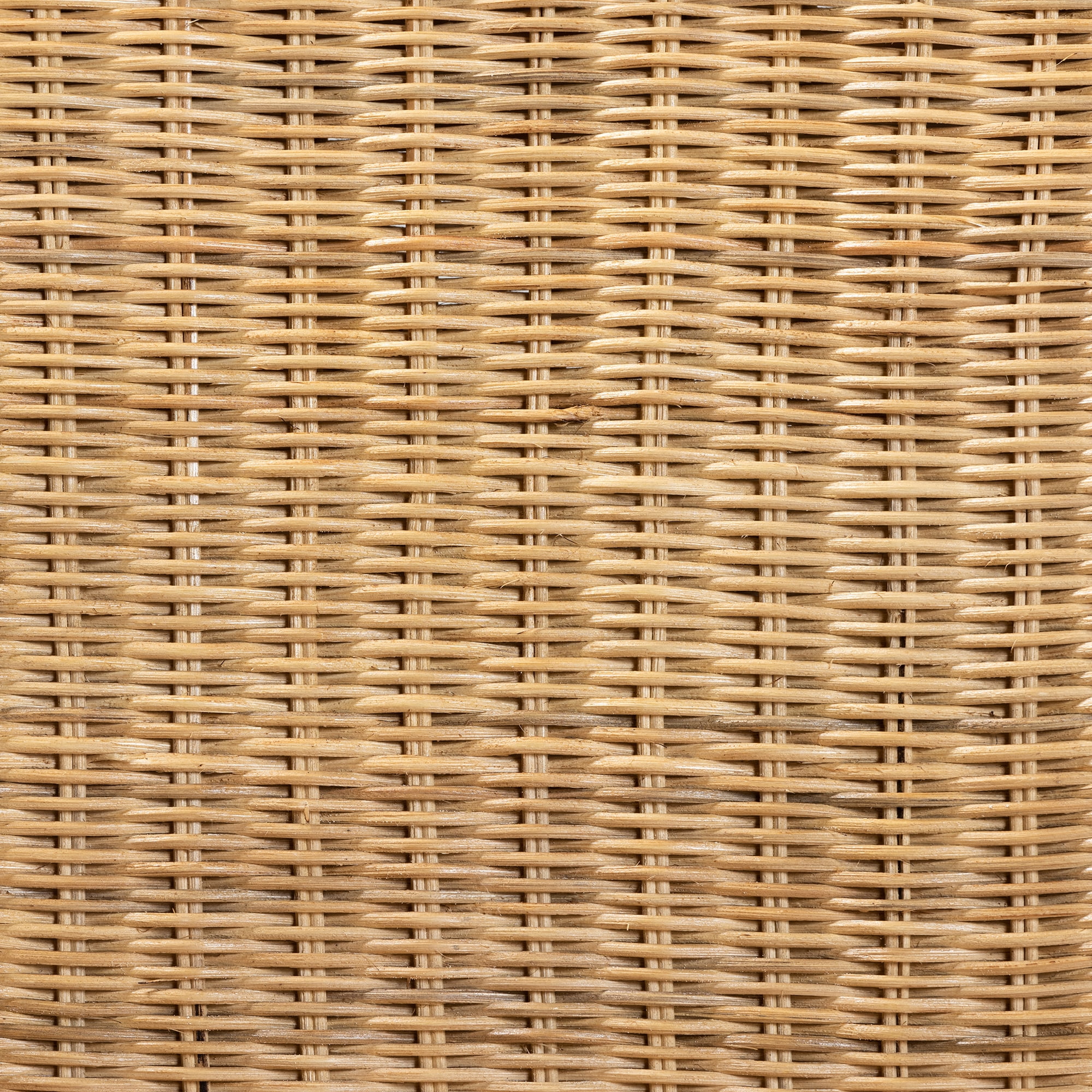 bali & pari Shamara Rattan and Mahogany wood BOHO Dining Chair, Natural Brown