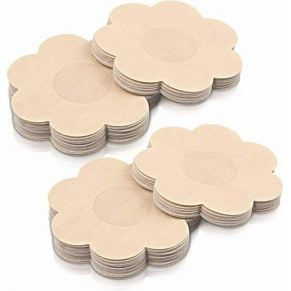 40 Pairs Nipple Covers Disposable, Breast Pasties Comfortable & Sexy, Adhesive Satin Petals Pasties for Women
