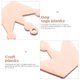 thumbnail image 3 of unbranded 6Ud Charms Y Placas De Metal Rosado Oro Para Grabado Y En Mascotas, 3 of 8