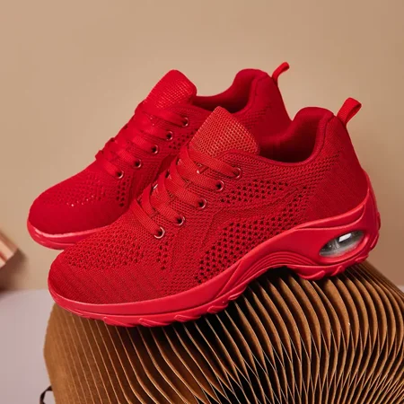 

Women‘s Travel Soft Shoes With Air Cushion Running Lace Up Comfortable Shoes Sports Shoes