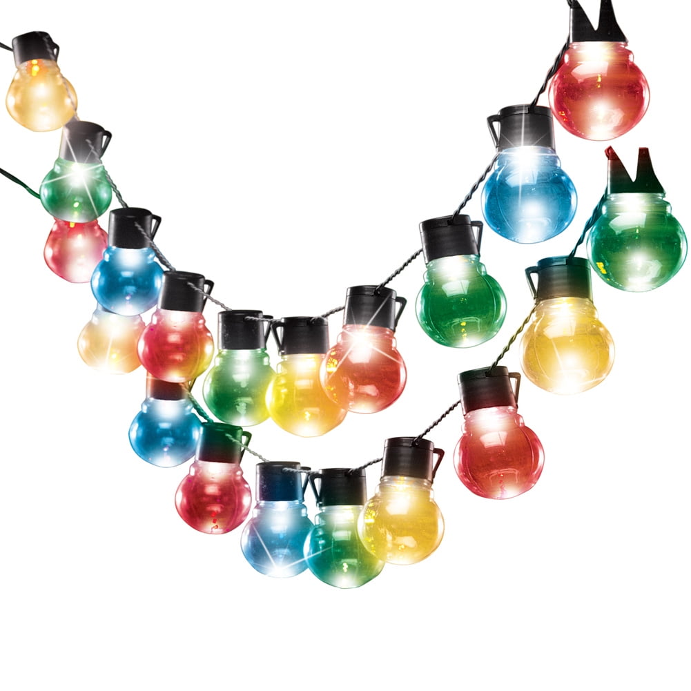 Collections Etc Color Changing Bulb Solar String Lights