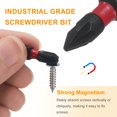 thumbnail image 4 of Uxcell 3pcs PZ1/PZ2/PZ3 Pozi Bit de destornillador 1/4" Hex Shank 25mm/1" Longitud Magnética Phillips Slotted Hex Bits S2 Acero Bit de destornillador Grado industrial Bits de taladro eléctrico, 4 of 7