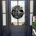 thumbnail image 4 of Worallymy Welcome Sign Door Hanger Wreath Hope You Like Dog/Cat Farmhouse Decor dogs, 4 of 8