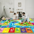 thumbnail image 4 of Baby Play Mat for Floor, ABC Kids Play Mat Super Soft Plush Surface Kids Rugs for Playroom, Foldable Kids Rug Mat for Baby Toddler Infants Crawling Playing (118 X 78.7 INCH), 4 of 11
