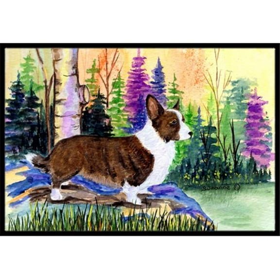 24 x 36 in. Corgi Indoor Or Outdoor Doormat