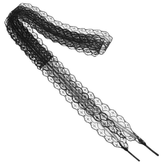 HOMEMAXS 1 Pair Women's Fashionable Lace Shoe Laces for Sneakers Soft Shoelaces Flat Laces for Girls Adorable Lace Shoelaces Lace Shoelaces For Women