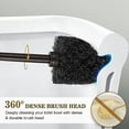 thumbnail image 2 of Toilet Bowl Brush Holder Set: Bathroom Deep Cleaning Toilet Scrubber Rim Cleaner with Caddy for Restroom Rv - Hidden Modern Elegant Toilet Clean Decorative Accessories - Bronze, 2 of 8