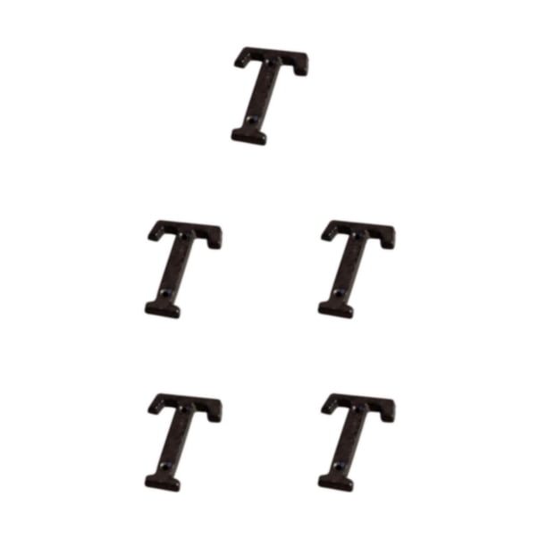 Wosthever Letras de metal negro para puertas Fácil de instalar y decoración efectiva T confiable y duradera Type2 NO2
