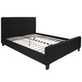 thumbnail image 1 of Tribeca Queen Size Tufted Upholstered Platform Bed in Black Fabric, 1 of 9