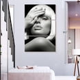 thumbnail image 3 of Elephant Stock Diamond Lips Wall Art - Vertical Multi Panel Canvas - Salon Wall Decor - Hobbies And Lifestyle Multi Panel - Black And Gray Decor By Design Fabrikken - 48" x 74", 3 of 8