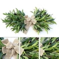 thumbnail image 7 of Realistic Olive Branch Wreath Teardrop Swag,Artificial Faux Greenery Hanging Pendant for Front Door,Wedding Arch,Window & Wall Decor,Year-Round Indoor/Outdoor Farmhouse Porch Decoration, 7 of 7