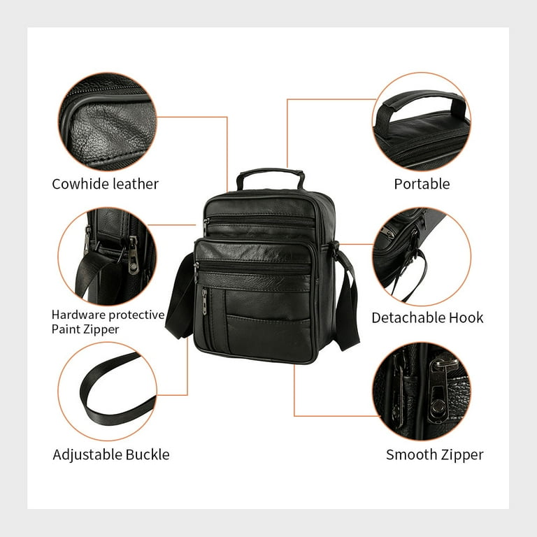 MEN Shoulder Bags Leather Messenger Bags High Quality Man Brand