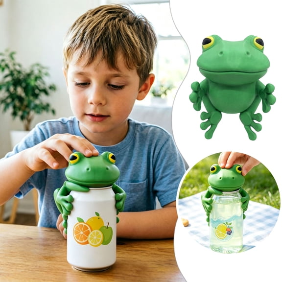 3D Shaped Silicone Can Cover â Reusable Animal Soda Can Lid, BPA-Free Seal Cap for Canned Drinks, Floating Decorative Cute Can Topper for Pool Party BBQ Outdoor (1PC)