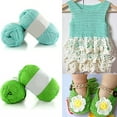thumbnail image 5 of Farfi 50g Super Soft Bamboo Cotton Baby Breathable Hand Knitting Crochet Woolen Yarn (Style 23), 5 of 13