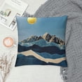 thumbnail image 2 of Qinduosi Set of  Outdoor Decorative Throw Pillow Covers Inch,Watercolor Fall Camp Linen Square Cushion，for Living Room Couch and Bed （,） White, 2 of 5