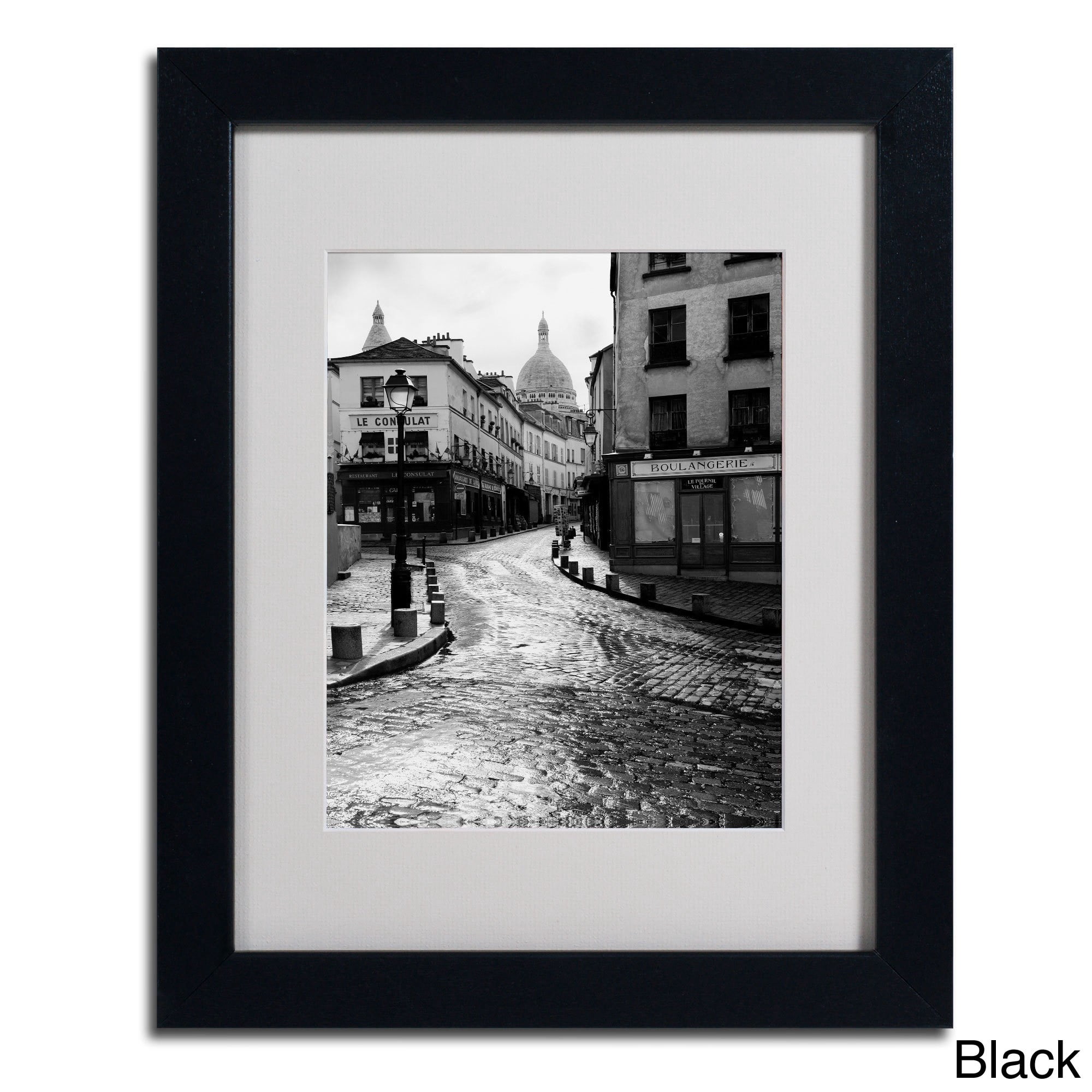 Trademark Fine Art "Montmartre" Framed Canvas Art by Chris Bliss