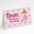 thumbnail image 1 of Carolines Treasures BB5392GCA7P Ballet Cartes de Vœux et Enveloppes pour Danse Cheveux Rouges - Lot de 8, 1 of 1