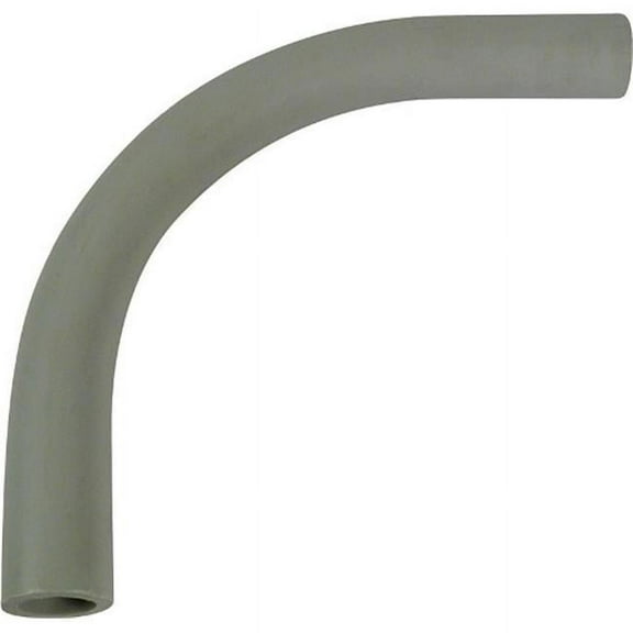 Cantex Conduit Fitting 90 Deg Elbow, 1/2 in, Glue, PVC, Plain 5121053