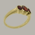 thumbnail image 3 of LBG British Made 9k Yellow Gold Ring with Natural Garnet Womens Anniversary Ring - 33 size options - Size 4, 3 of 6
