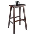 thumbnail image 6 of Winsome Satori Saddle Seat Bar Stool, 29", Walnut Finish, 6 of 8