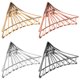 thumbnail image 2 of 4 pinzas triangulares para el pelo, pinzas grandes para el pelo, pinzas de metal sencillas., 2 of 8