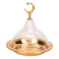 thumbnail image 1 of Plat de Service en Cloche, Assiette de Service avec Dôme pour Fête Performance Fiable, 1 of 14