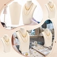 thumbnail image 4 of Soporte de Exhibición para Collar，Expositor de Joyas Soporte para Maniquí,Soporte para Collar, Maniquí de Joyería para Venta Comercial y hogar, 24.5cm Alto, 4 of 7