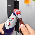 thumbnail image 2 of Abridor de botellas metálico de 3 piezas, vaso de cerveza con imán, 2 of 5