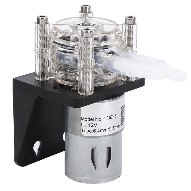 Bomba peristáltica de alta calidad, gran caudal, resistente a la corrosión, con cabezal de PC transparente, 500 ml/min, 12 V