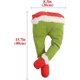 thumbnail image 4 of Christmas Thief Steel Christmas Grinch Arpillera Piernas de felpa móviles para decoraciones navideñas Piernas rellenas Muñeca de juguete para el árbol de Navidad Decoración de la puerta delantera kaili Sencillez, 4 of 5