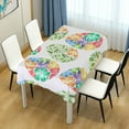 thumbnail image 7 of SKYSONIC Easter Bunny Eggs Tablecloth Waterproof Washable Polyester Square Table Cover Durable Tablecloth for Kitchen Dining Table Party Decor (60 X 108 Inch), 7 of 7