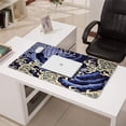 thumbnail image 3 of Golden and Purple Starry Sky Waves&nbsp;pad Mousewaterproof,rubber+multispandexno Slip Gaming Mouse PadDesk Pad for Office Home Game 31.5x15.7inches, 3 of 7