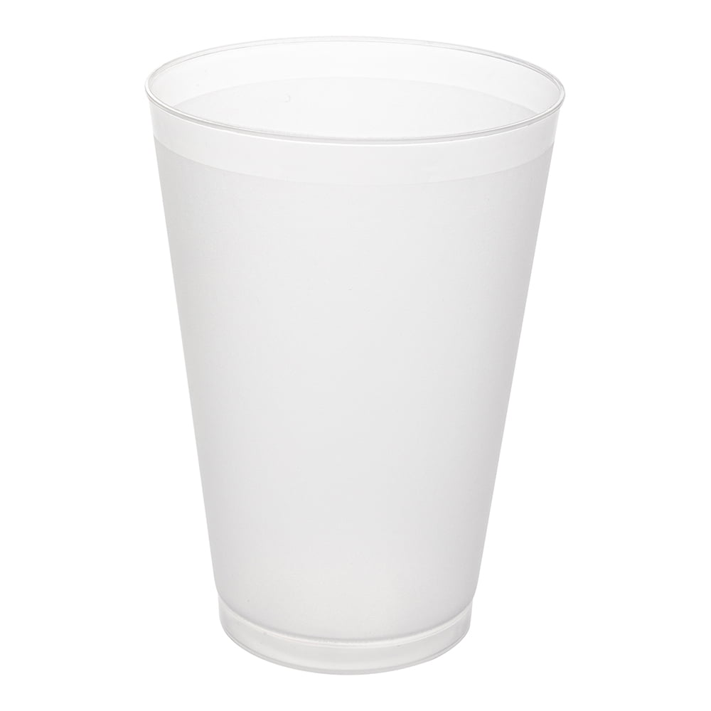 Flexi Grip 20 oz Round Frosted Plastic Cup - 3 3/4" x 3 3/4" x 5 1/4