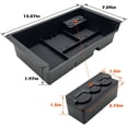 thumbnail image 4 of for 2014-2018 C Sierra Accessories (2015-2020) Yukon/Chevy Tahoe Silverado Suburban Center Console Tray Organizer , Armrest Storage Box Compatible with Vehicles Replaces 22817343, 4 of 7