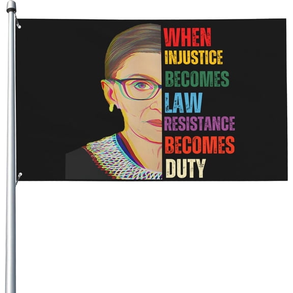 When Injustice Becomes Law Resistance Becomes Duty flags Flag 3x5 Ft Yard Sign Banner