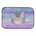thumbnail image 1 of Carolines Treasures BB7355DDM Cat Face Watercolor Dish Drying Mat, 1 of 1