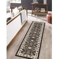 thumbnail image 4 of Rugs.com Neda Collection Rug – 8 Ft Runner Navy Blue Low Rug Perfect For Hallways, Entryways, 4 of 9