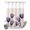 Khaki Purple, variant on No Hook Shower Curtain, Rose Red Tulip Shower Curtains for Bathroom with See Through Top Window, Vintage Beige Spring Pastoral Flower Waterproof & Washable Bath Curtain Standard 72"x72"