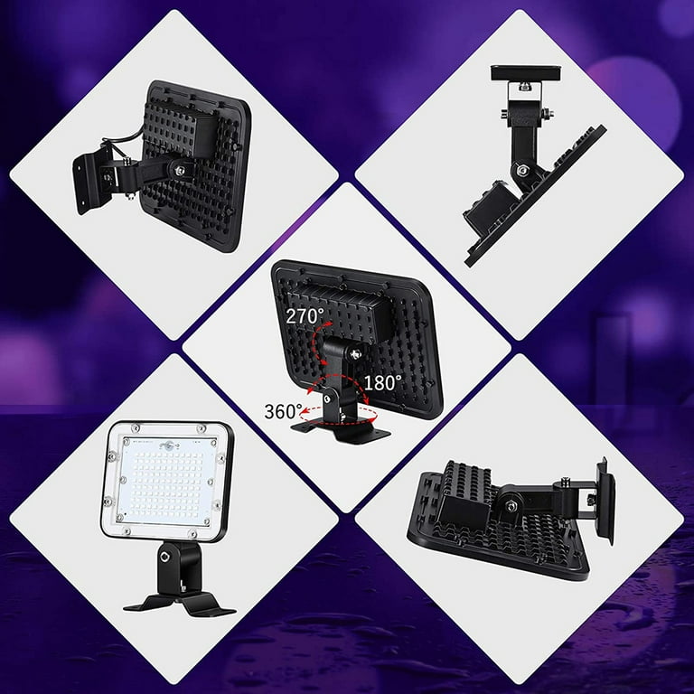 2 Lampade LED UV A Luce Nera 8W - Portatili, 385-400 Nm, Per Party, Fluorescenza E Decorazioni - Foto 6